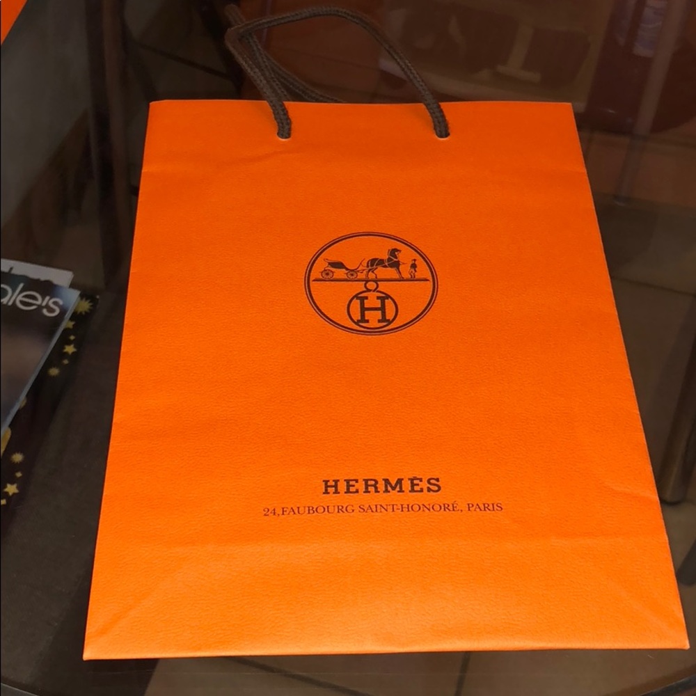 Authentic Hermes shopping bag